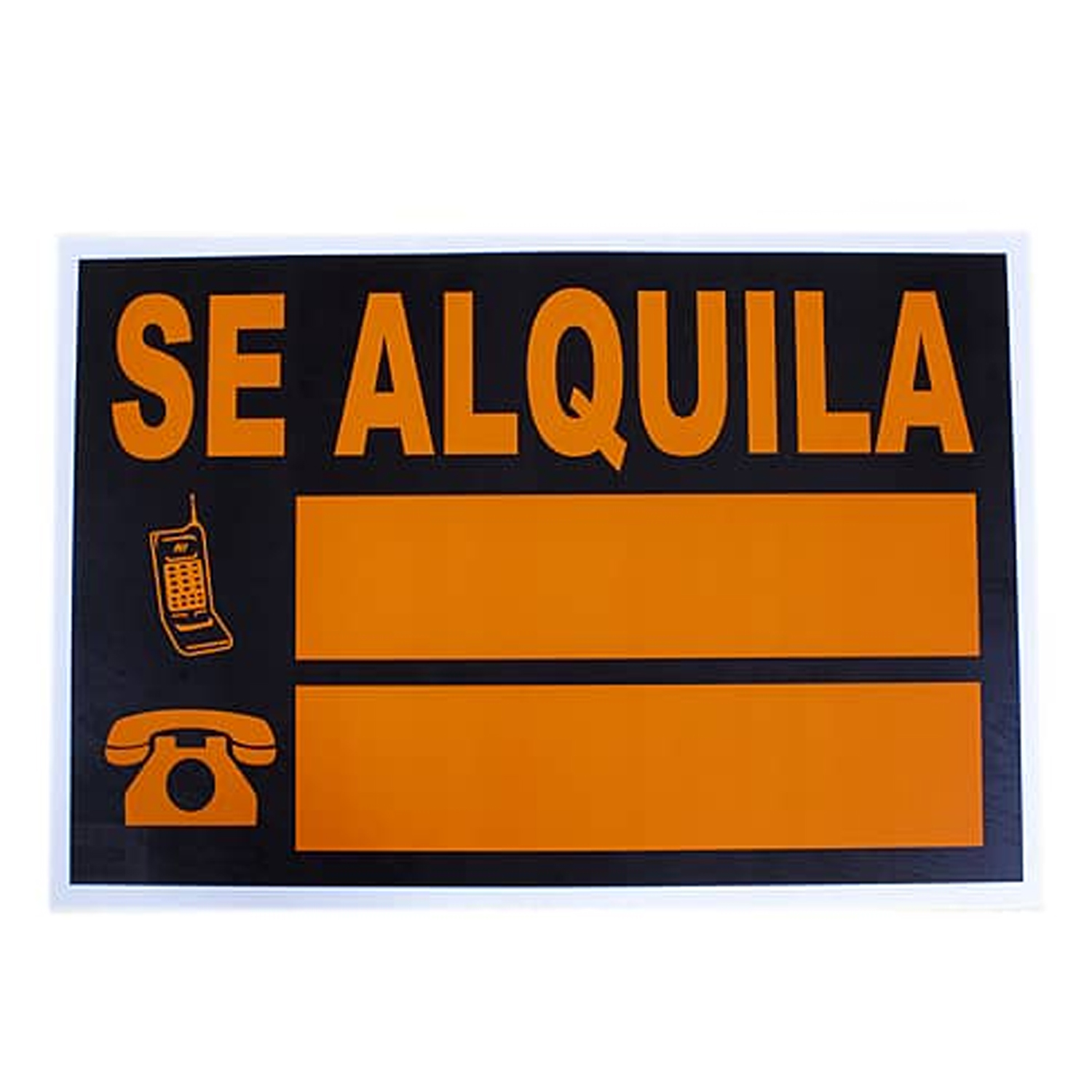 Cartel se alquila 33 x 23 cm