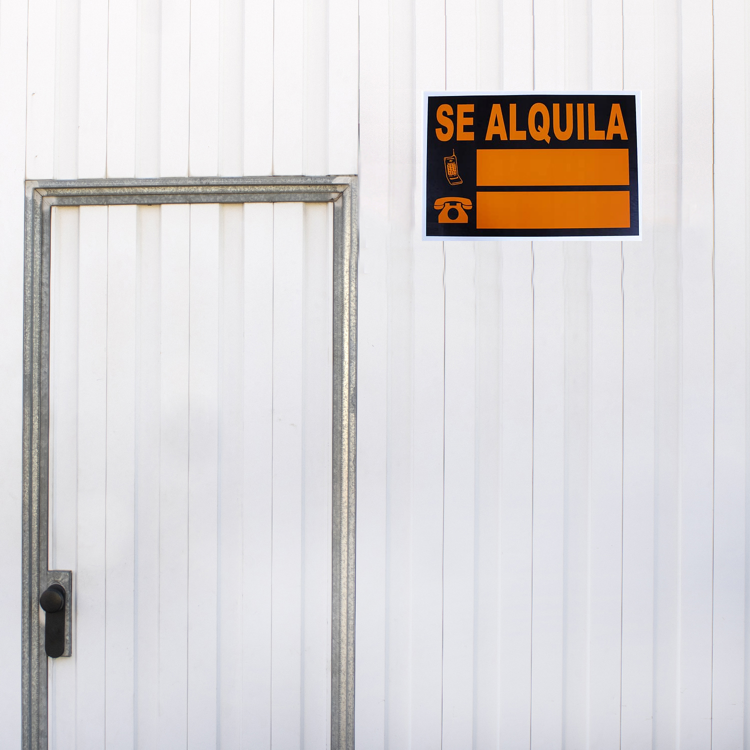 Cartel se alquila 33 x 23 cm