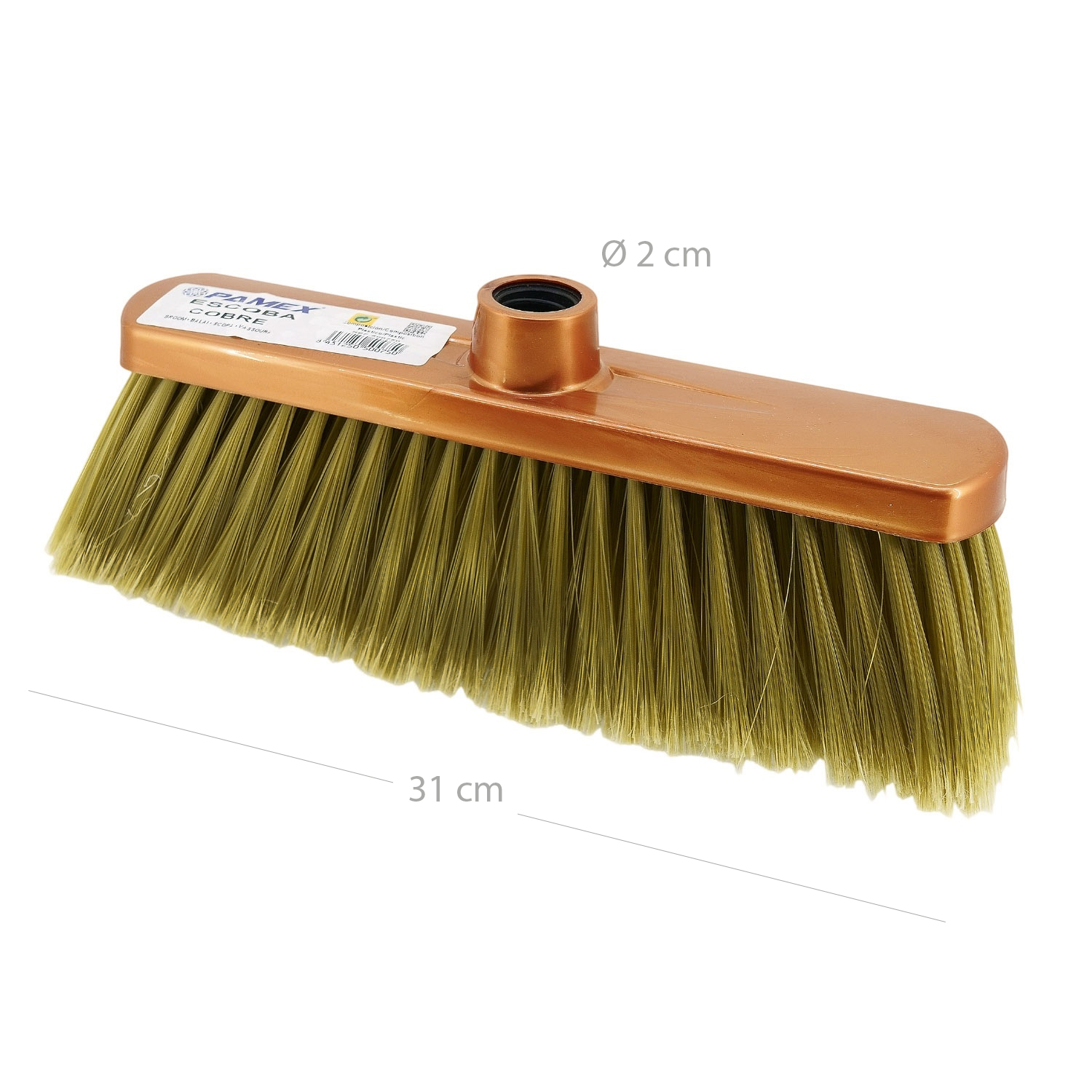 Cepillo de cobre para suelo  Dorado
