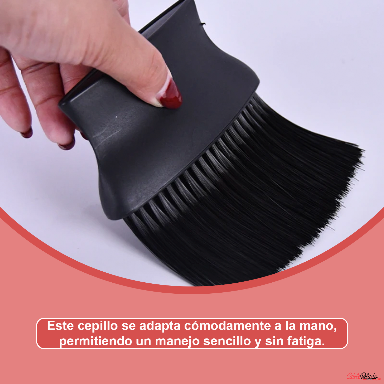 Cepillo De Limpieza De Cerdas Suaves y Nailon Excelente para Detalles  Negro