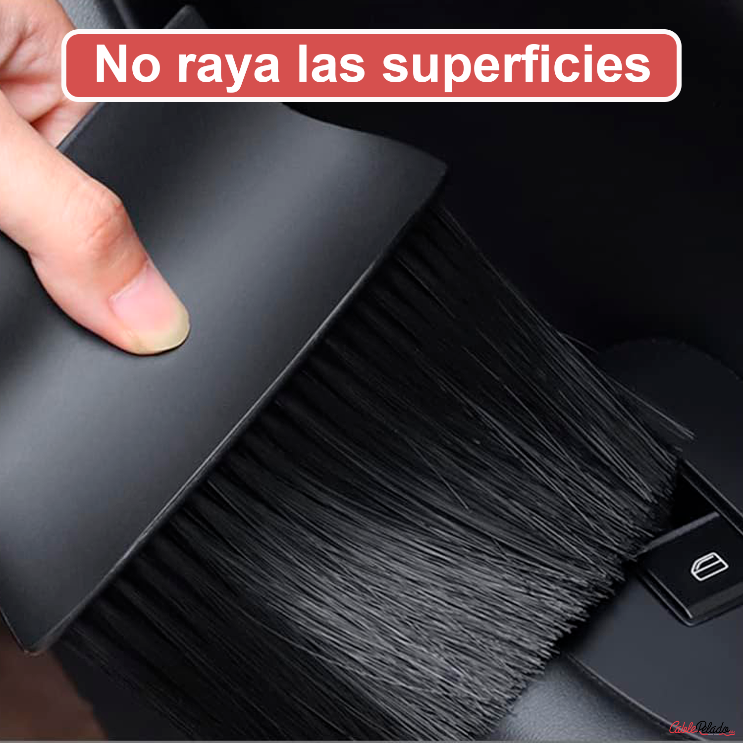 Cepillo De Limpieza De Cerdas Suaves y Nailon Excelente para Detalles  Negro