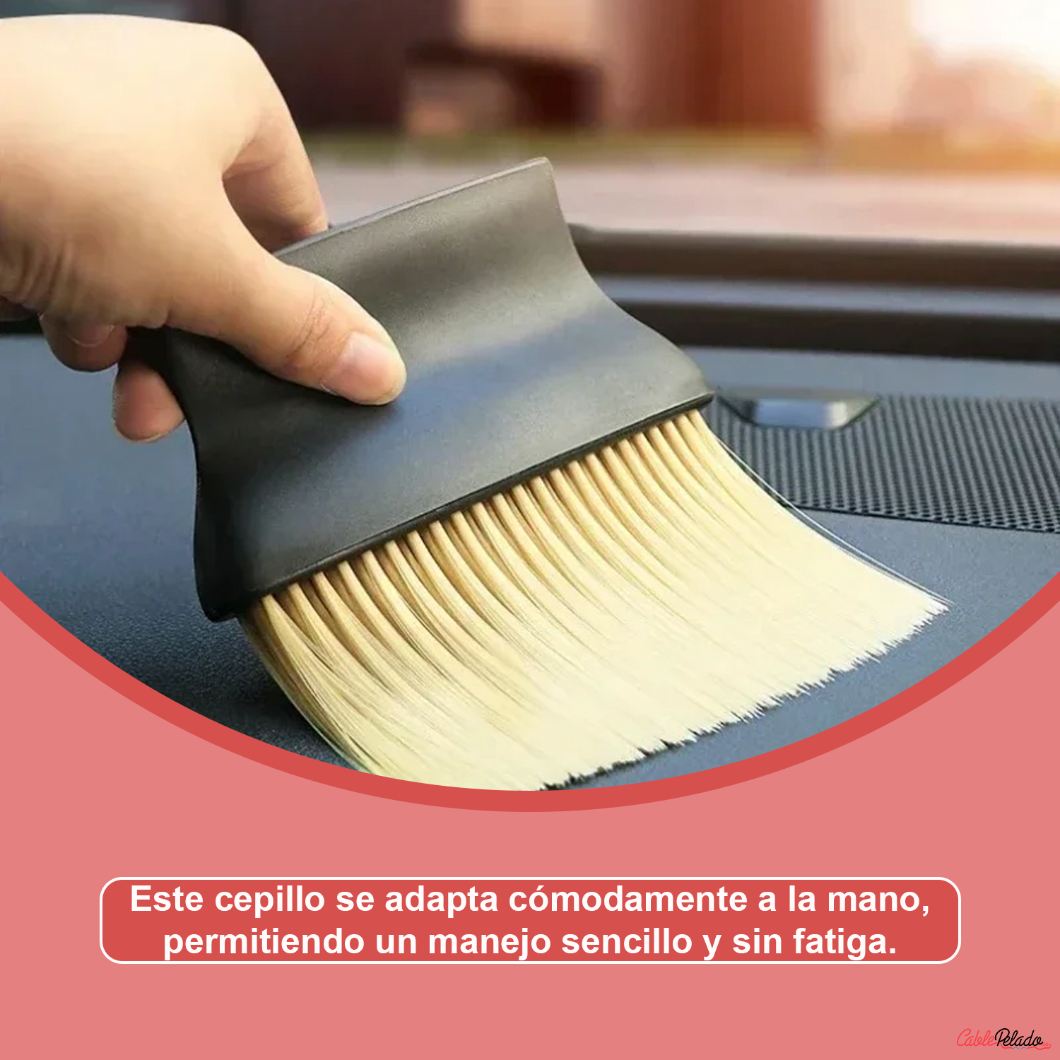 Cepillo De Limpieza De Cerdas Suaves y Nailon Excelente para Detalles v2  Negro