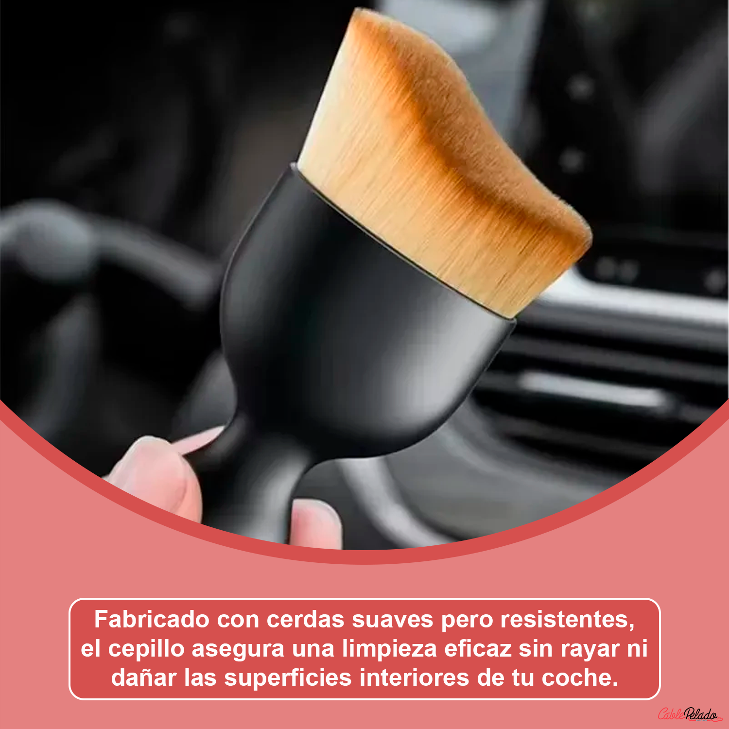 Cepillo De Limpieza Interior De Coche  Negro