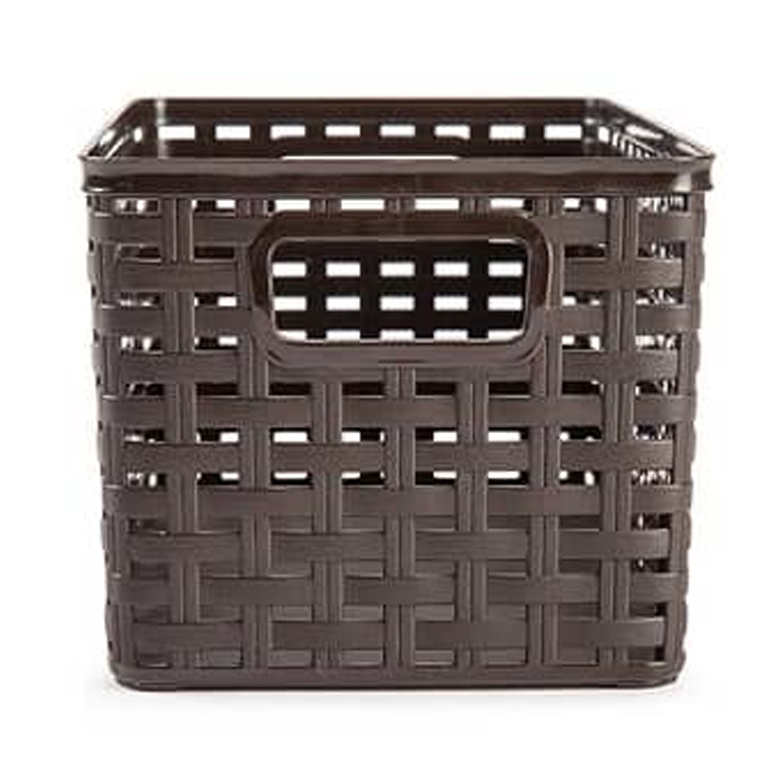 Cesta de almacenamiento organizador Rattan mimbre 10 Litros Wengue