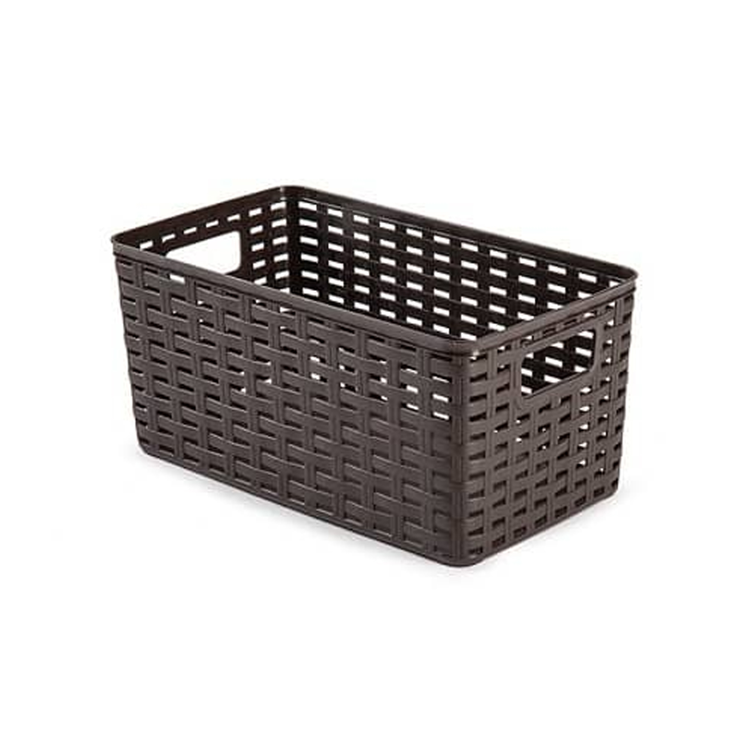 Cesta de almacenamiento organizador Rattan mimbre 5 Litros Wengue