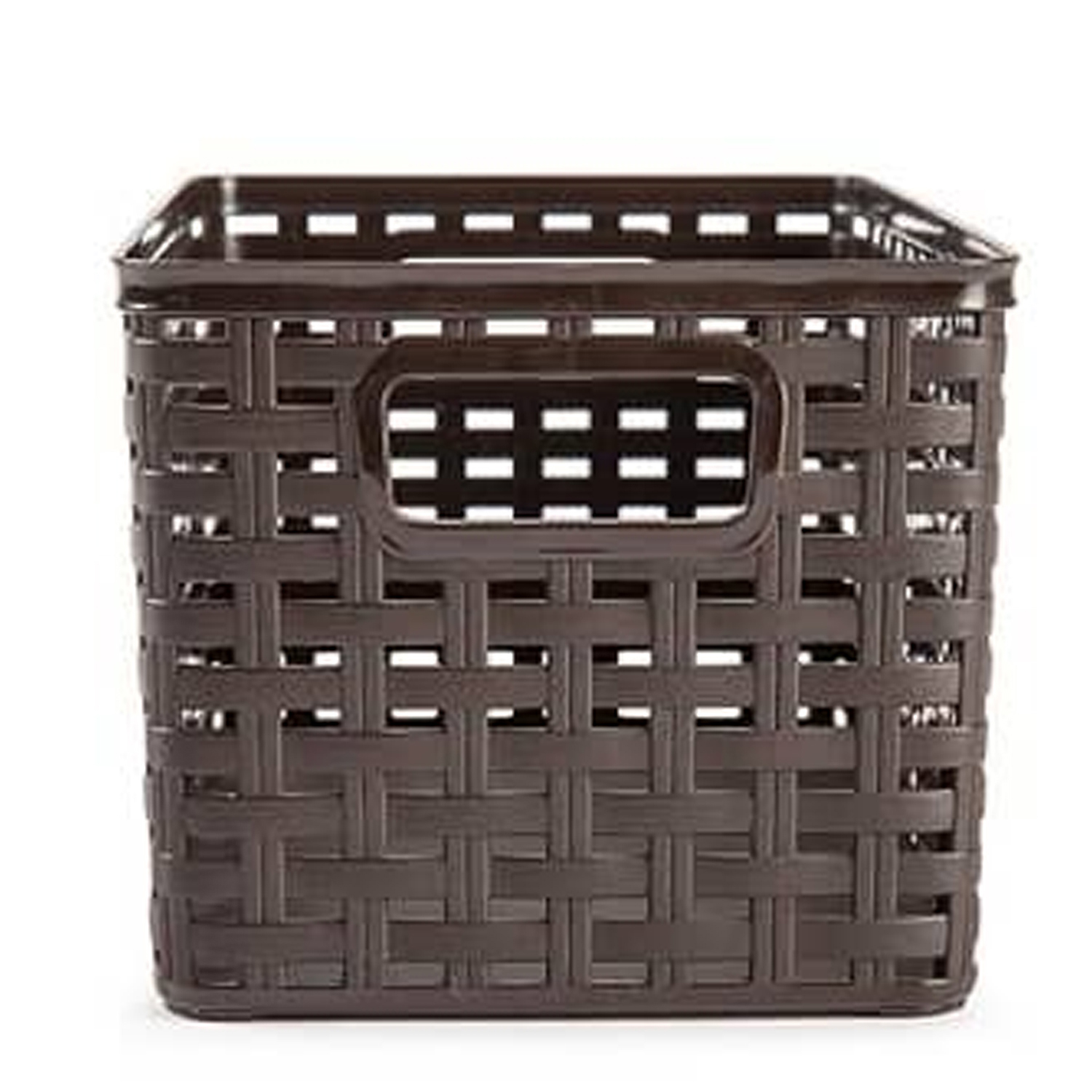 Cesta de almacenamiento organizador Rattan mimbre 5 Litros Wengue