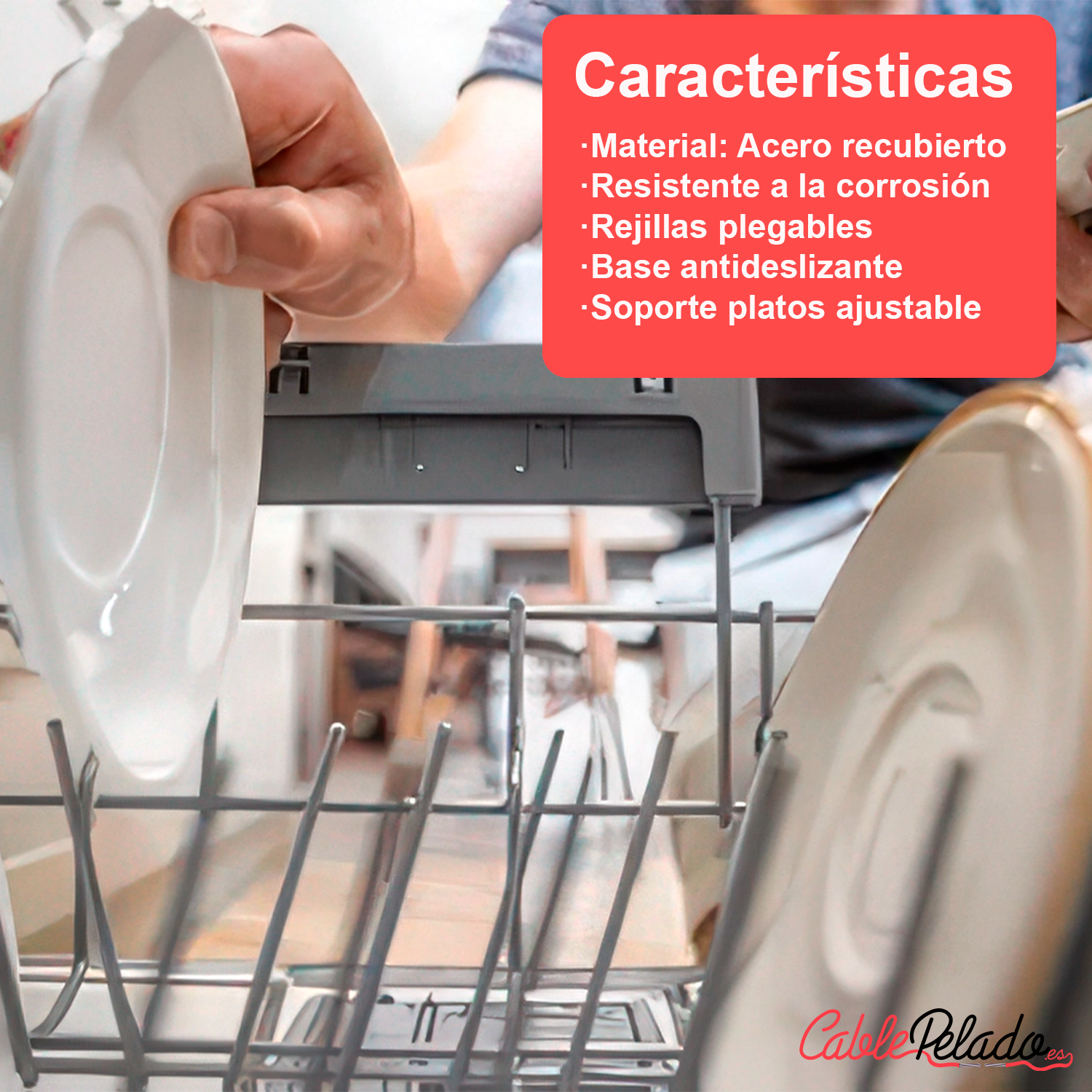 Cesta inferior para lavavajillas beko 1758971200  Gris
