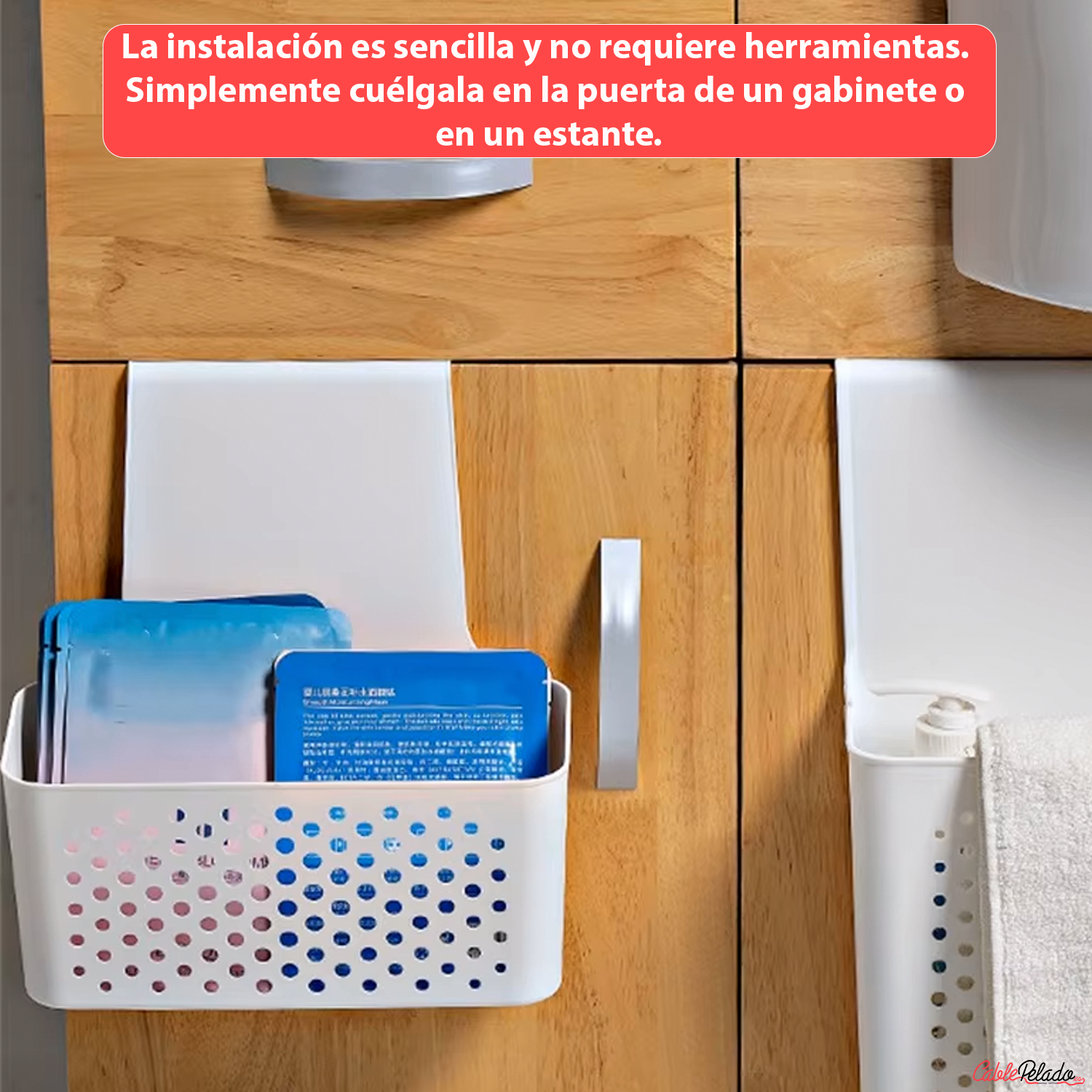 Cesta Organizadora Colgar En Cocina  Blanco