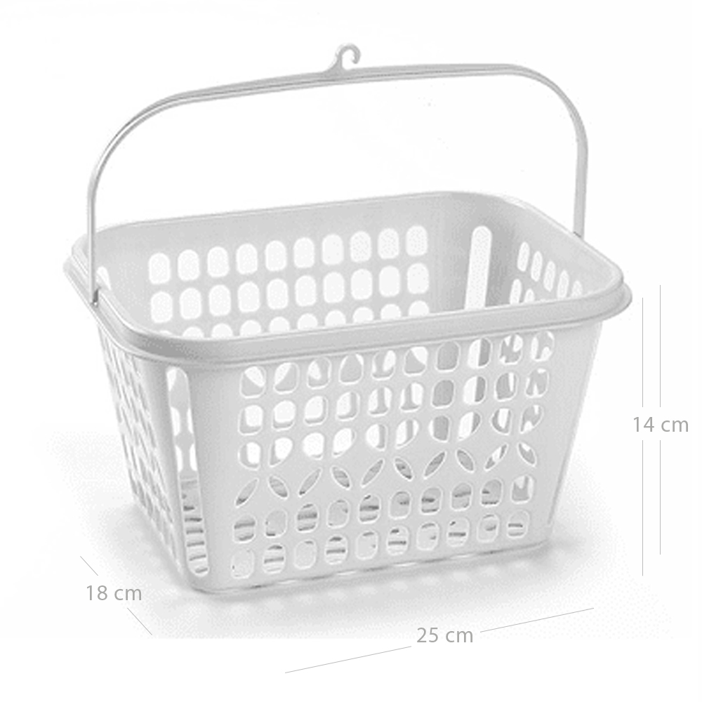 Cesta pinzas de plastico  Blanco