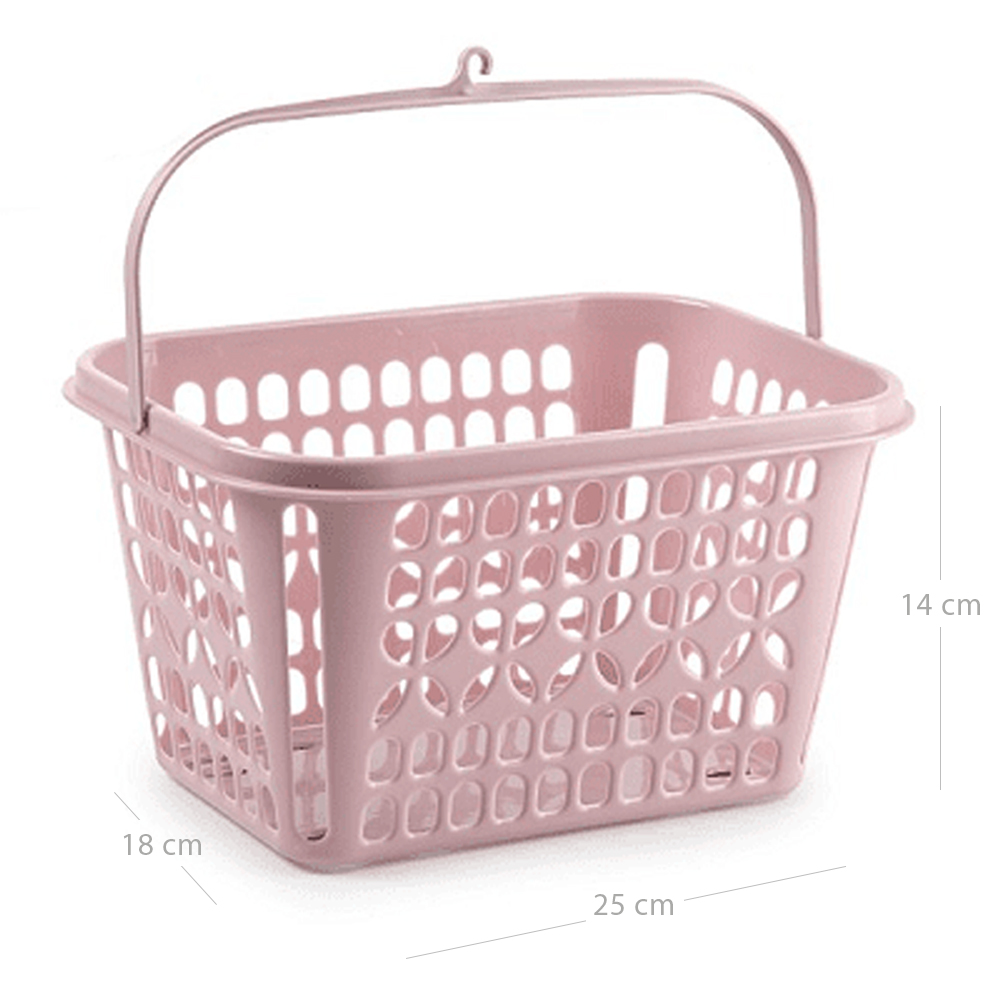 Cesta pinzas de plastico  Rosa claro