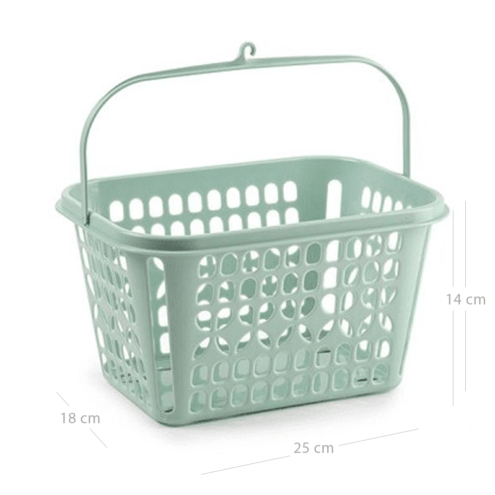 Cesta pinzas de plastico  Verde claro