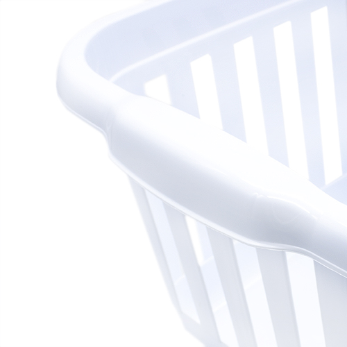 Cesta ropa rectangular plastico  Blanco