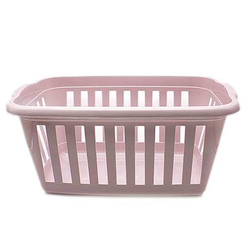 Cesta ropa rectangular plastico  Rosa claro