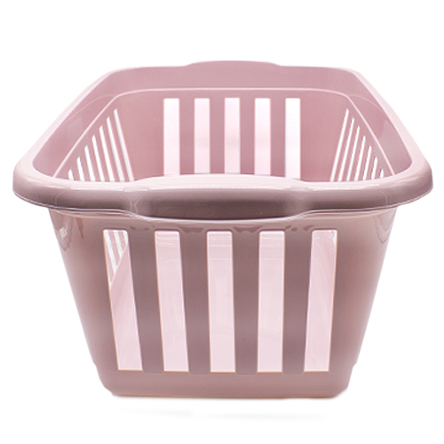 Cesta ropa rectangular plastico  Rosa claro