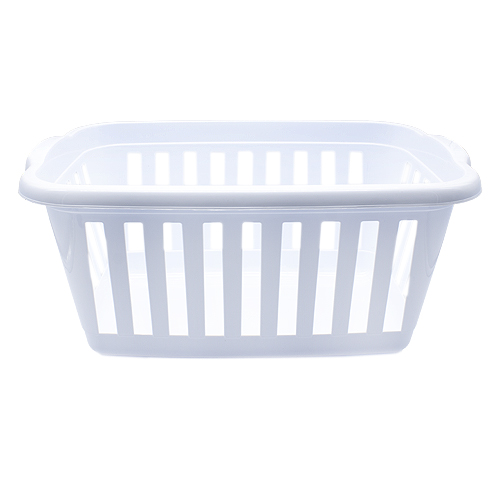 Cesta ropa rectangular plastico Blanco