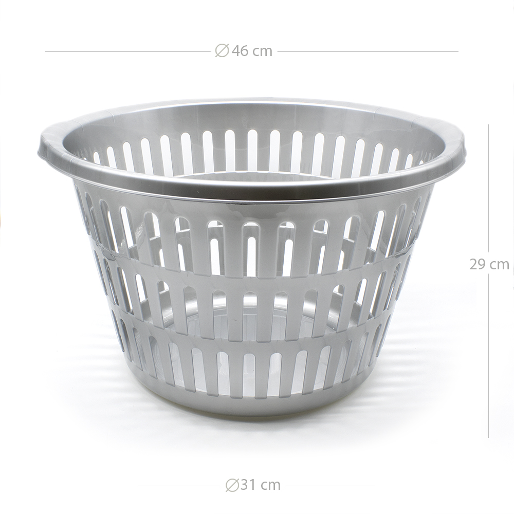 Cesta ropa redonda  Gris