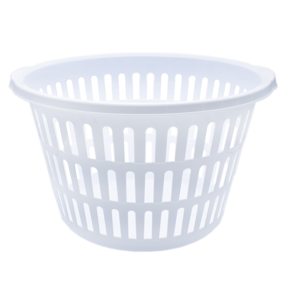 Cesta ropa redonda  Blanco
