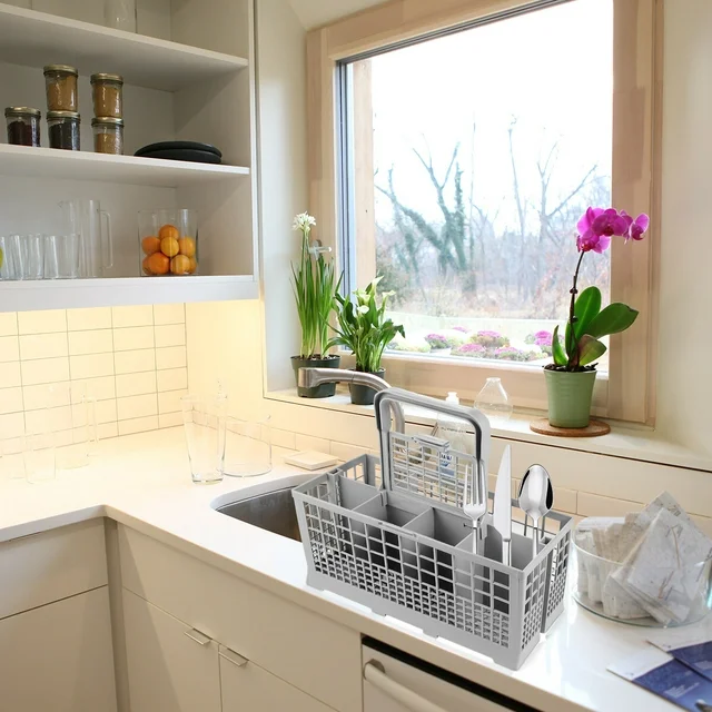 Cesta universal para cuberteria  Gris