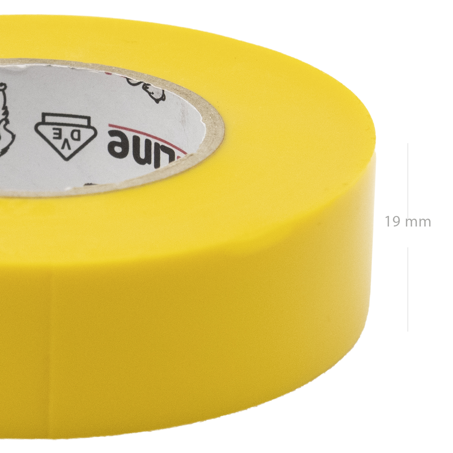 Cinta aislante de 19x0.15mm 20 M Amarillo