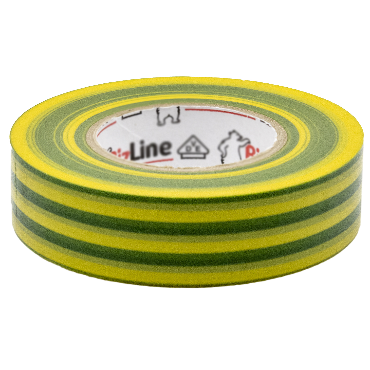 Cinta aislante de 19x0.15mm 20 M Verde-Amarillo