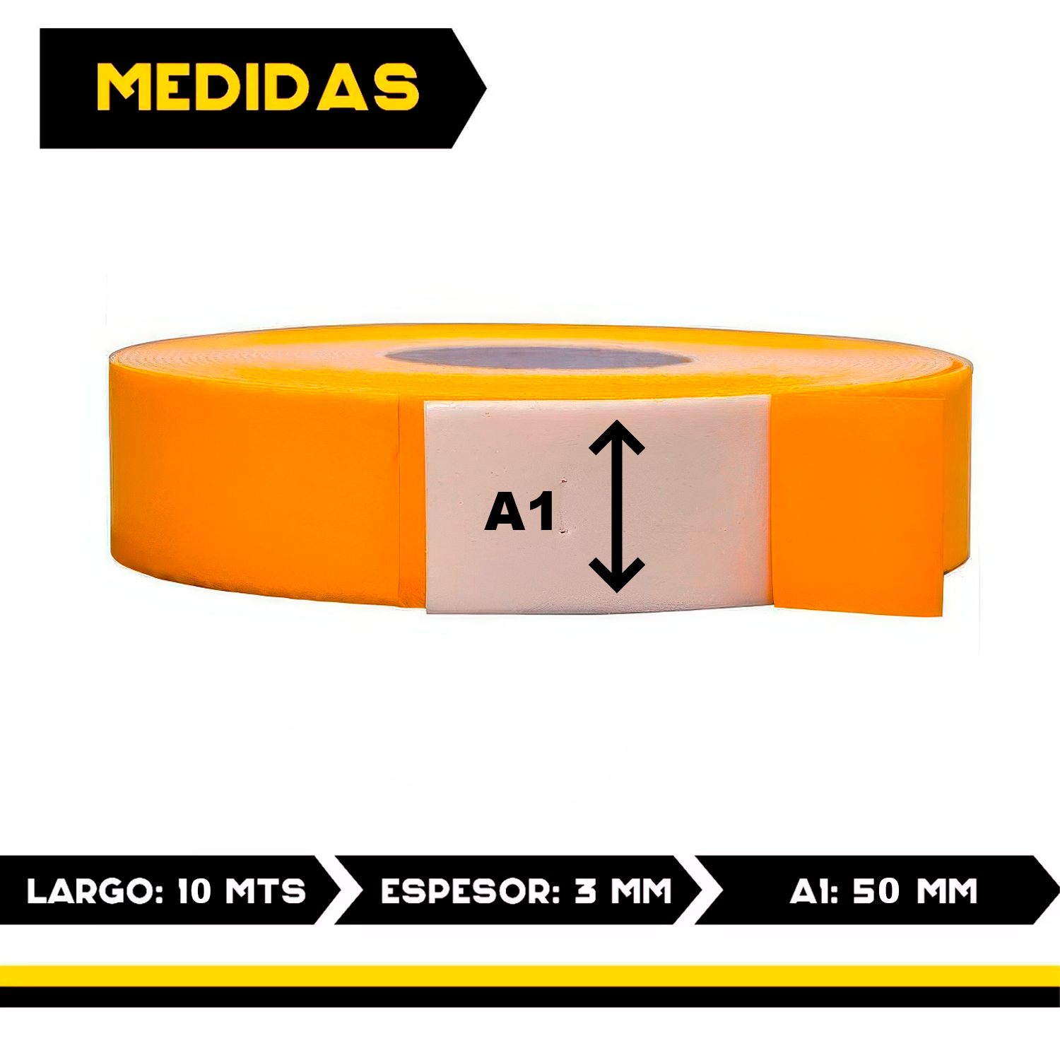 Cinta Flex anticondensación 50mm 10 M Blanco
