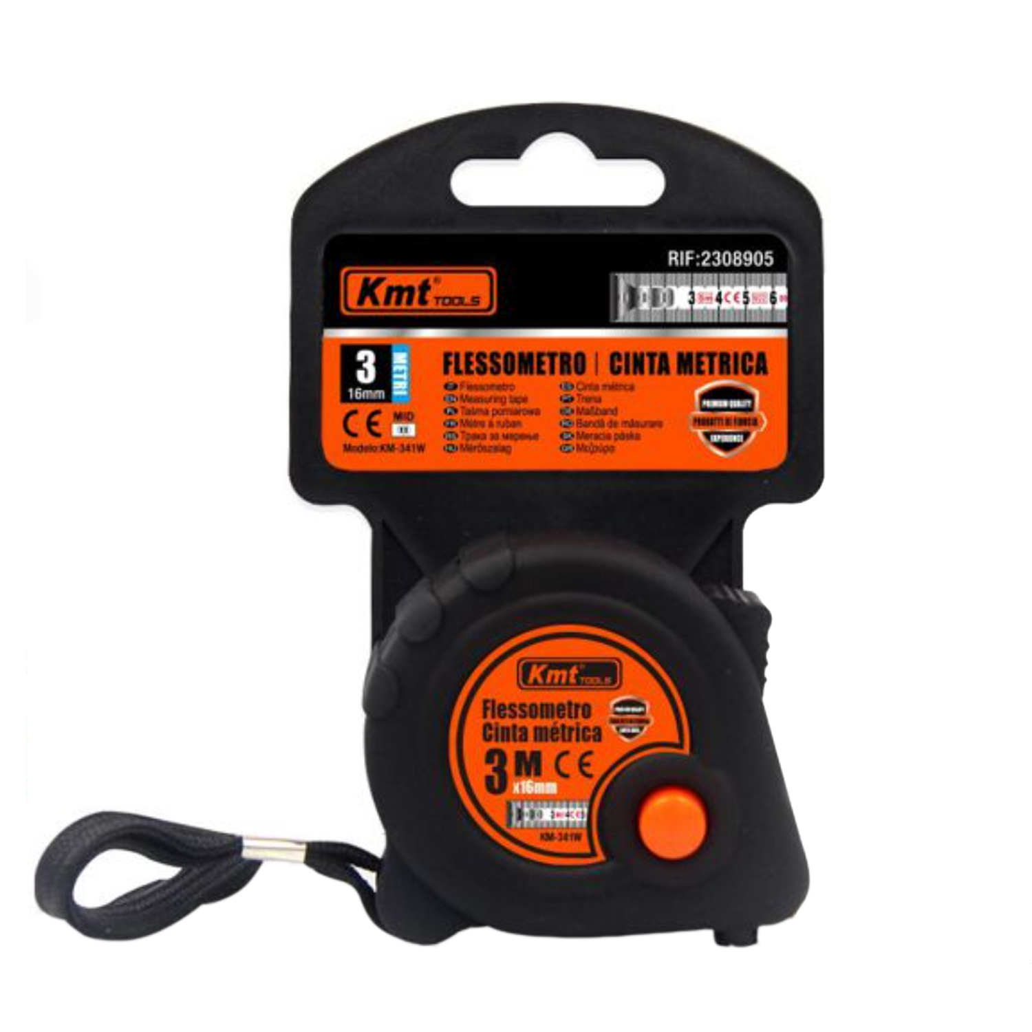 Cinta metrica de metal 16 mm 3 M