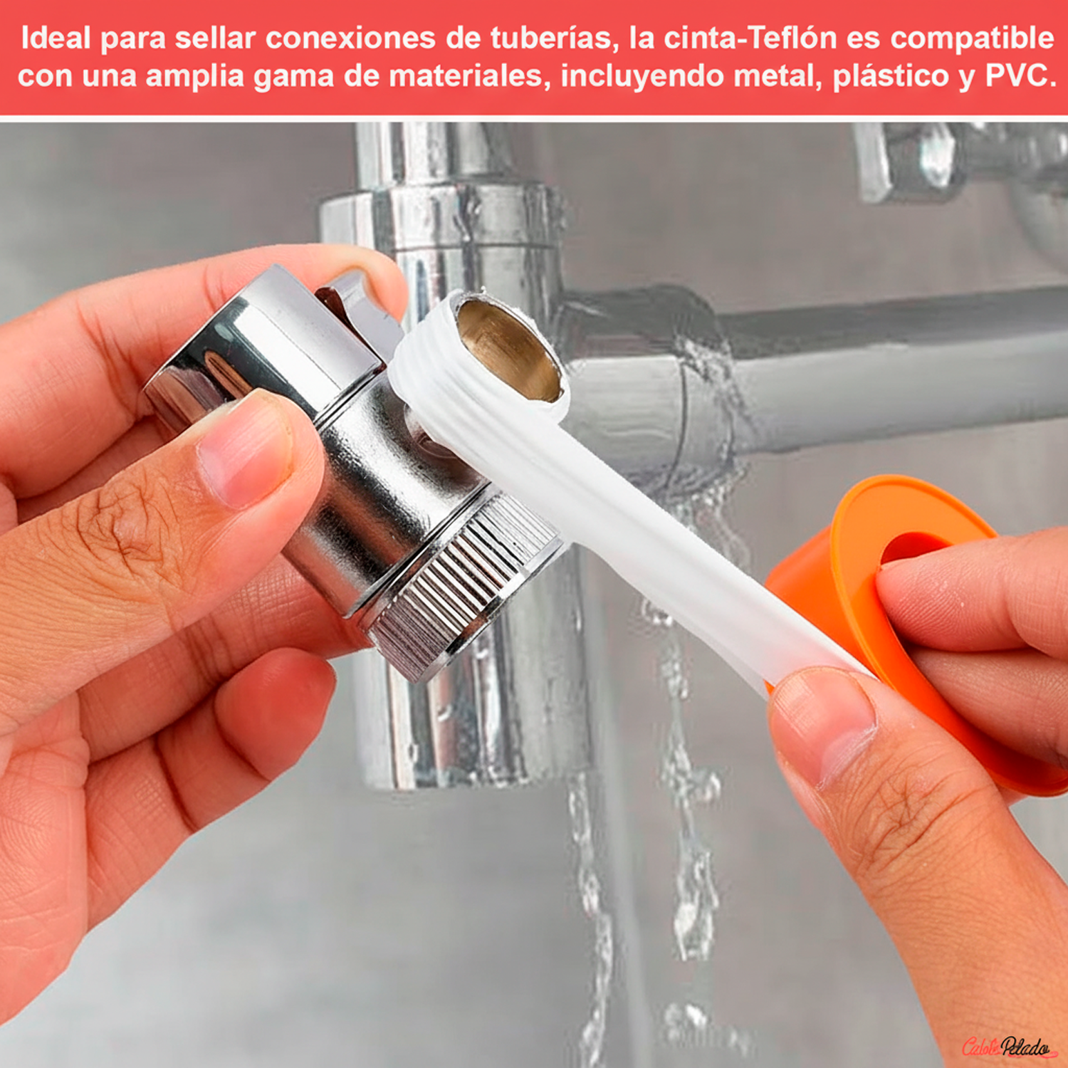 Cinta-Teflón Profesional De 12 mm x 12 m  Blanco