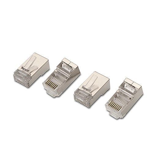 Conector de red RJ45 CAT5e FTP (10ud/bolsa)  Transparente