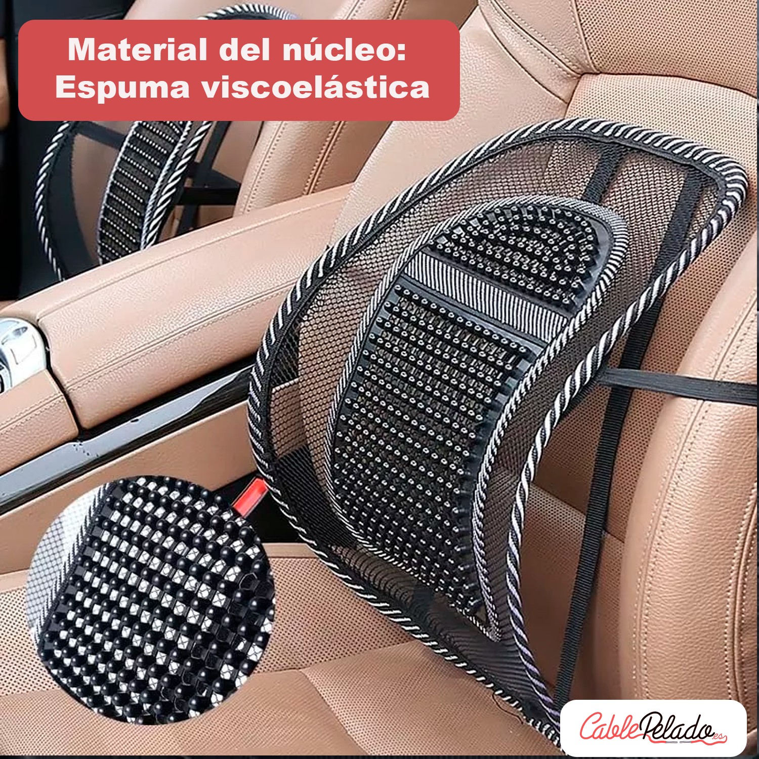 Cojín Lumbar Silla Para Silla De Oficina o Coche