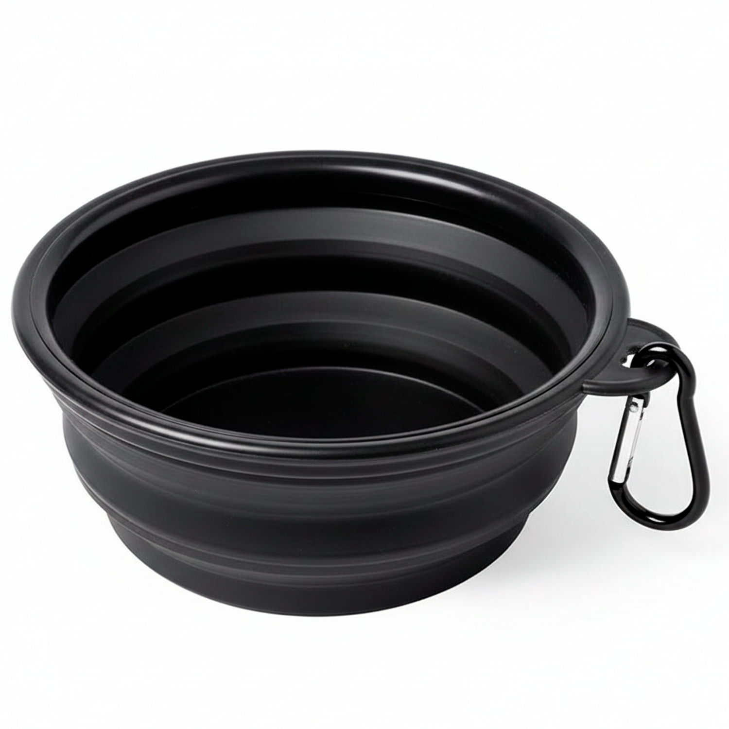 Comedero Plegable para Mascotas 450 ml  Negro