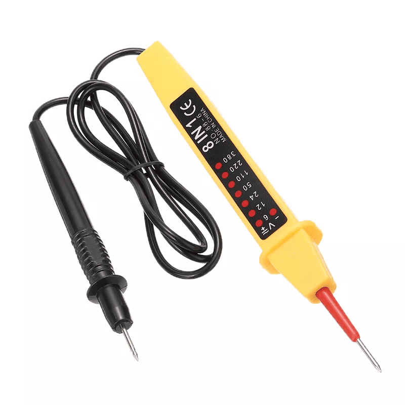 Comprobador tester de circuitos electricos  Amarillo