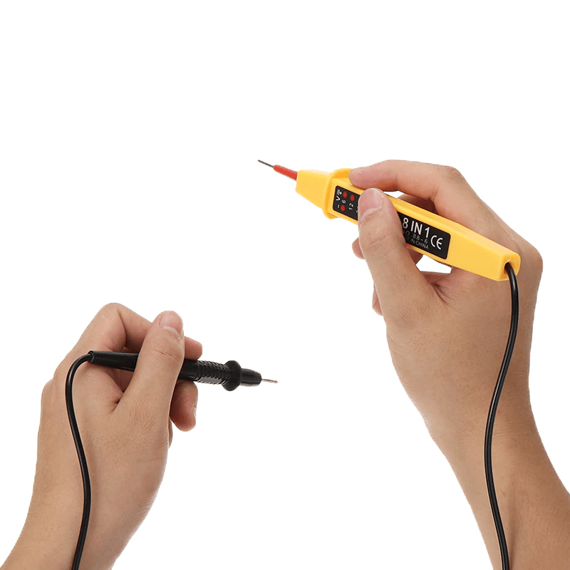 Comprobador tester de circuitos electricos  Amarillo