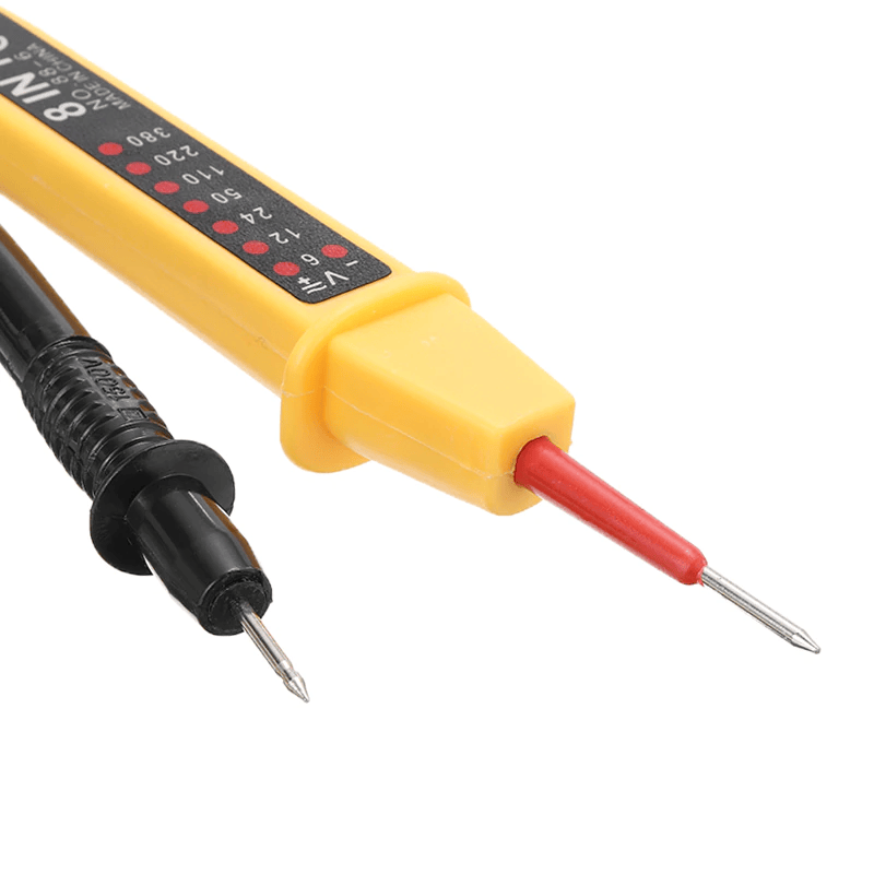 Comprobador tester de circuitos electricos  Amarillo