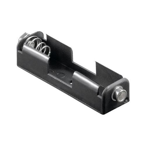 Portapilas para 1 pilas FR6, HR6, LR6  Negro