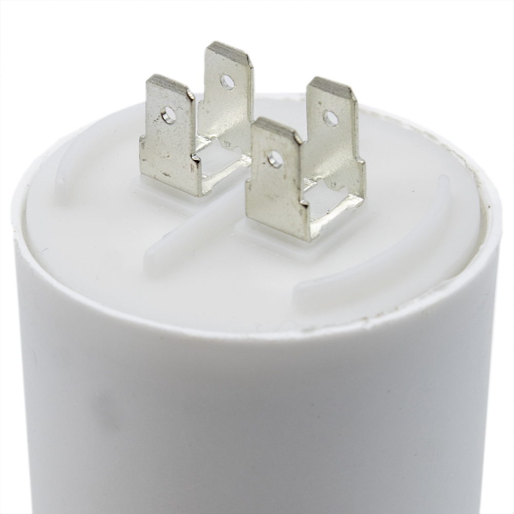 Condensador de arranque para motor electrico 450 VAC 16.0 uF Blanco