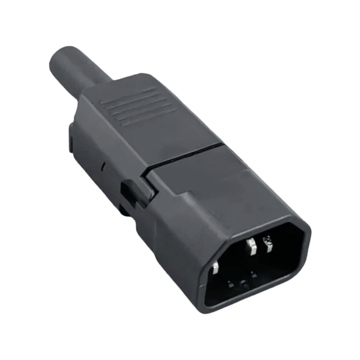 Conector Alimentacion C13 Hembra 10 A 250V Montaje Rapido  Negro