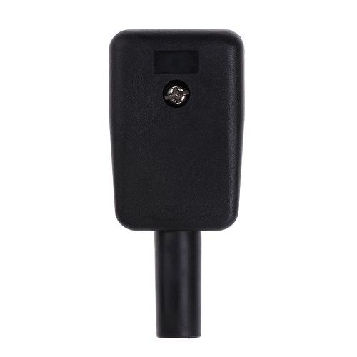 Conector alimentacion C13 hembra angular  Negro 10 A