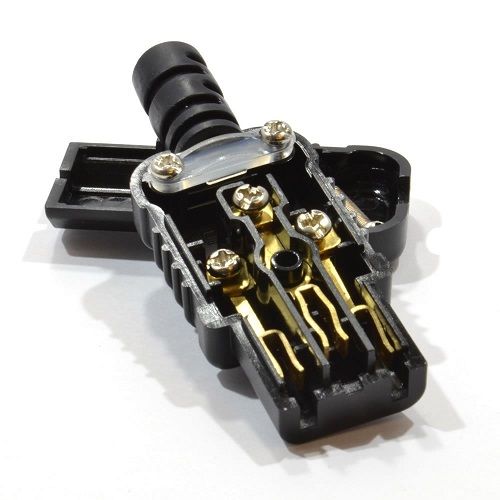 Conector alimentacion C13 hembra  Negro 10 A