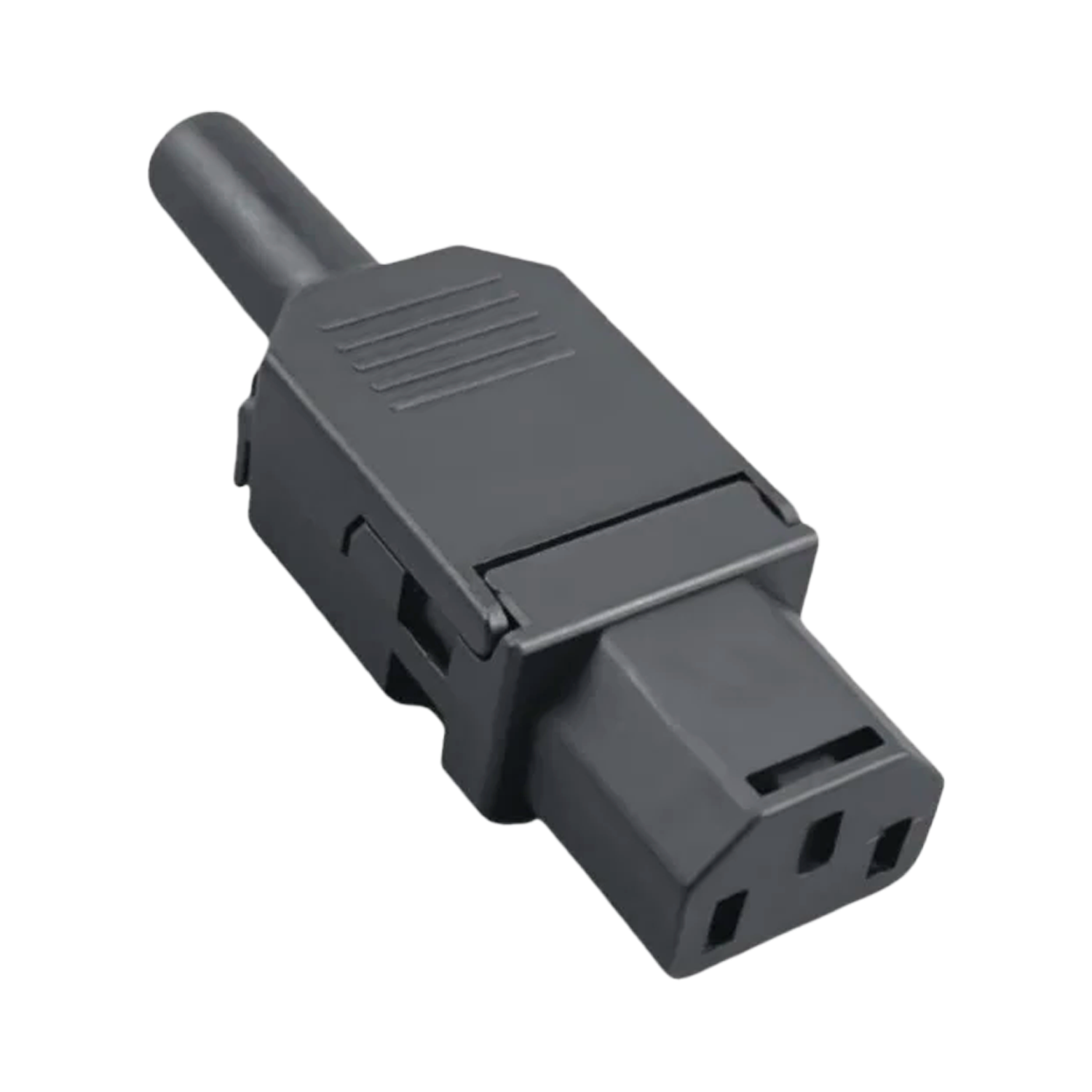 Conector Alimentacion C14 Macho 10 A 250V Montaje Rapido  Negro