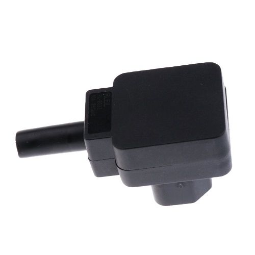 Conector alimentacion C14 macho angular  Negro 10 A