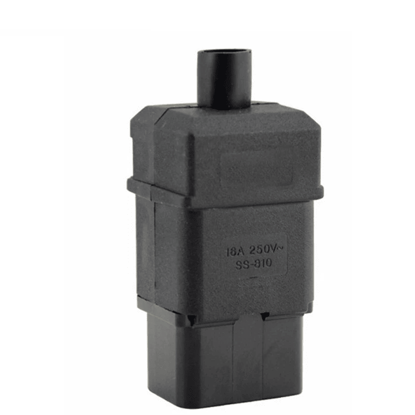 Conector alimentacion C20 macho  Negro 16 A