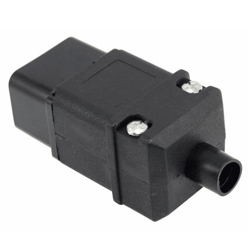 Conector alimentacion C20 macho  Negro 16 A