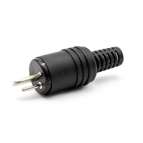Conector audio para altavoz macho  Negro