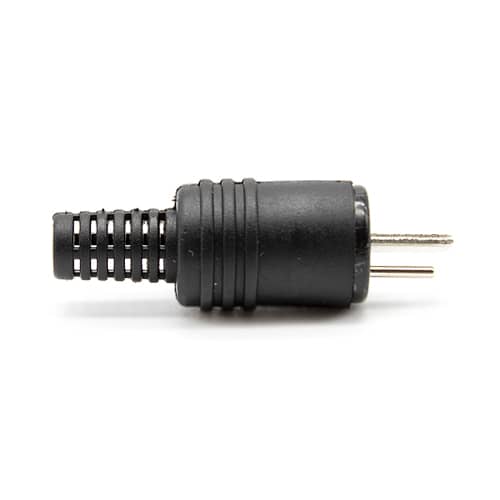 Conector audio para altavoz macho  Negro