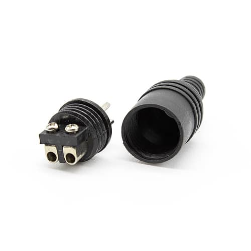 Conector audio para altavoz macho  Negro