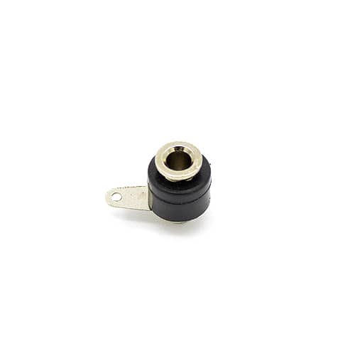 Conector banana para chasis soldar 4 mm  Negro