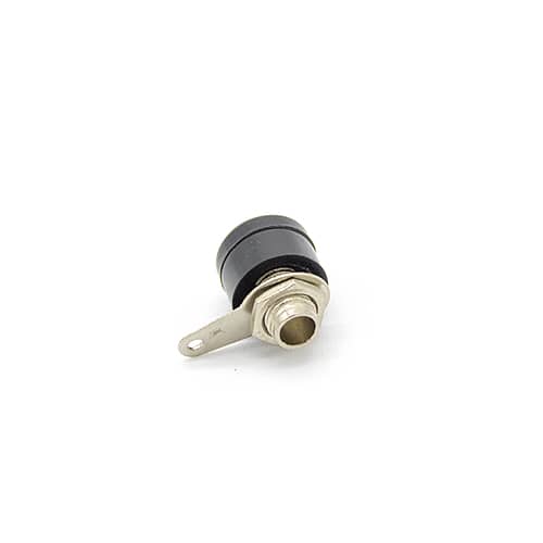 Conector banana para chasis soldar 4 mm  Negro