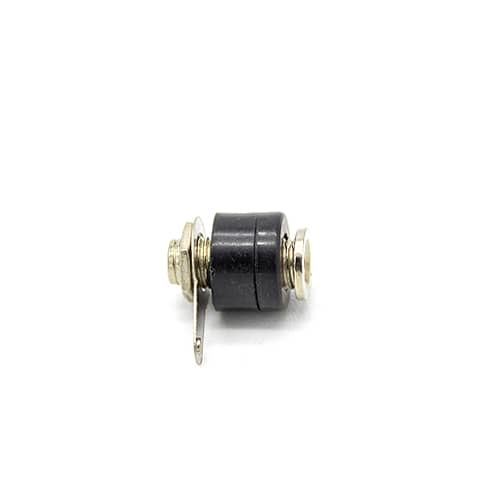 Conector banana para chasis soldar 4 mm  Negro