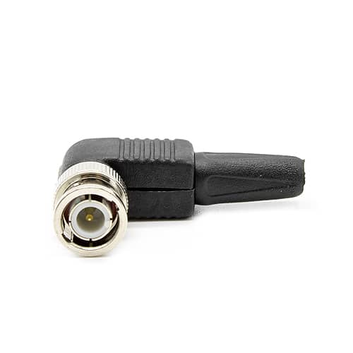 Conector BNC macho acodado