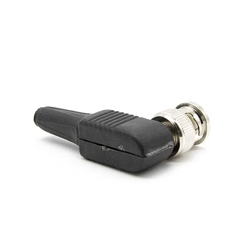 Conector BNC macho acodado